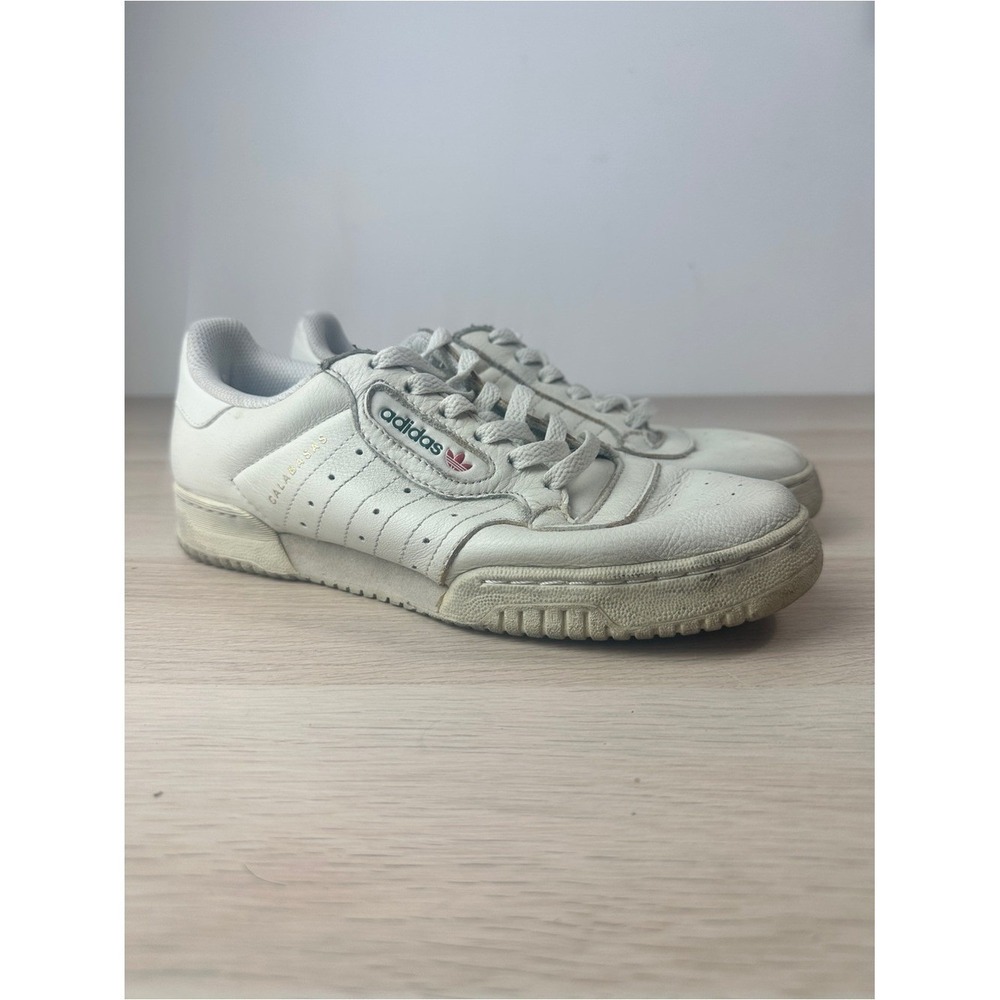 Adidas Originals Calabasas White Leather Sneakers Size 7.5 Yeezy Era